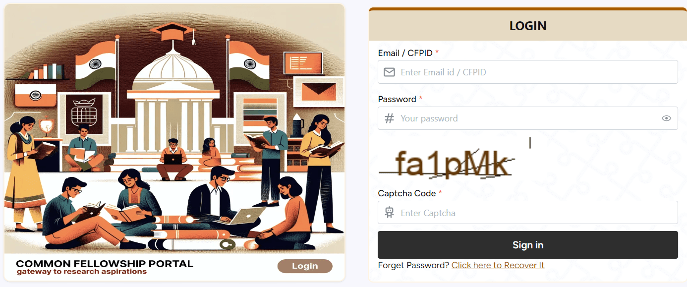 Common Fellowship Portal Login