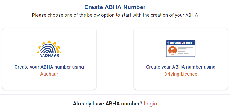 Create Abha Number Online