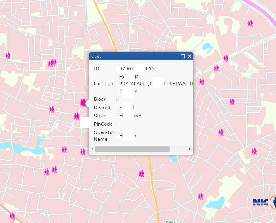 CSC ID Near Me Map