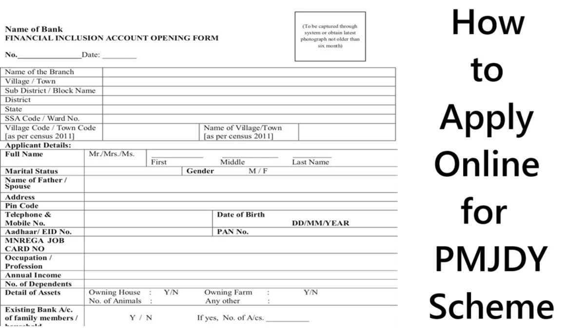 How to Apply Online for PMJDY Scheme
