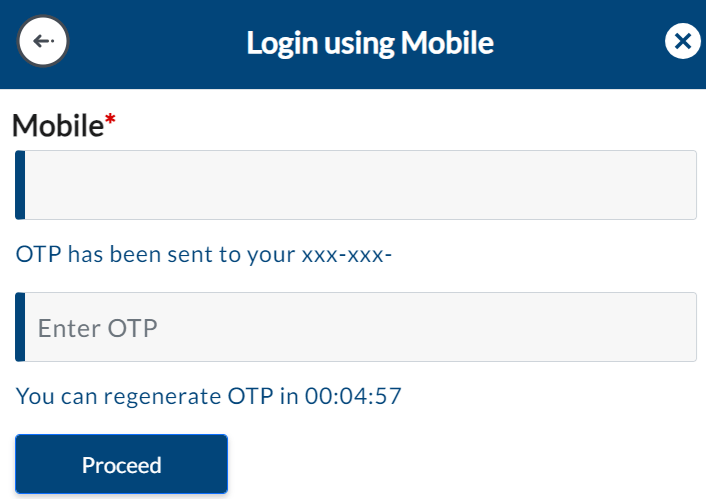 PMKMY Mobile No Verification OTP