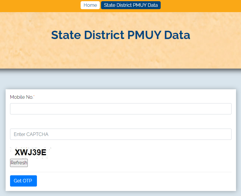 State District PMUY Data