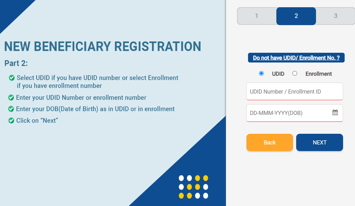 ADIP Scheme Beneficiary Registration Page 2