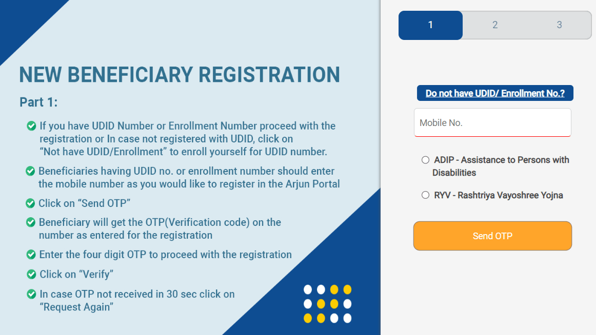 ADIP Scheme New Beneficiary Registration