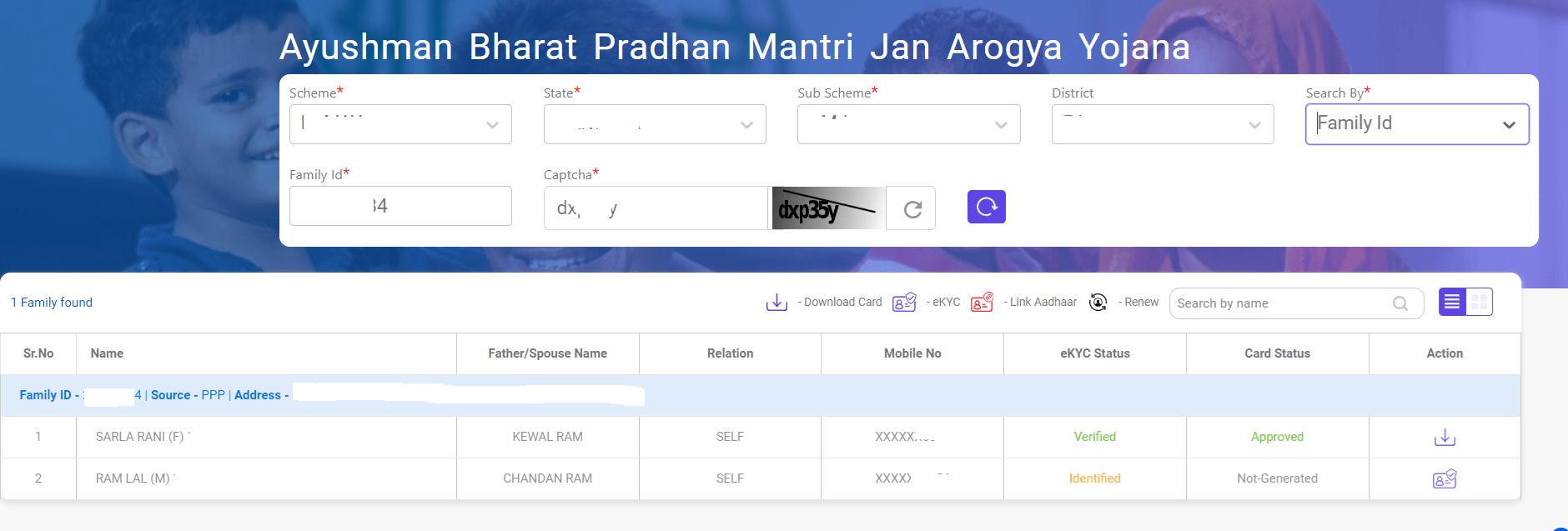 Ayushman Bharat PM Jan Arogya Yojana List