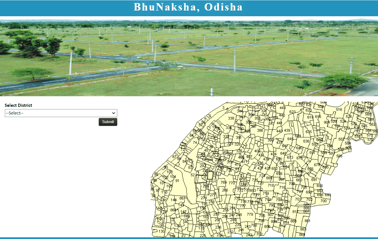 Bhulekh Odisha Map View bhunaksha