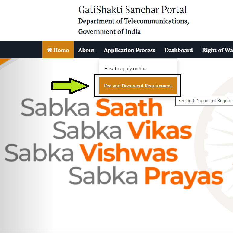 Gati Shakti Sanchar Yojana Application Process