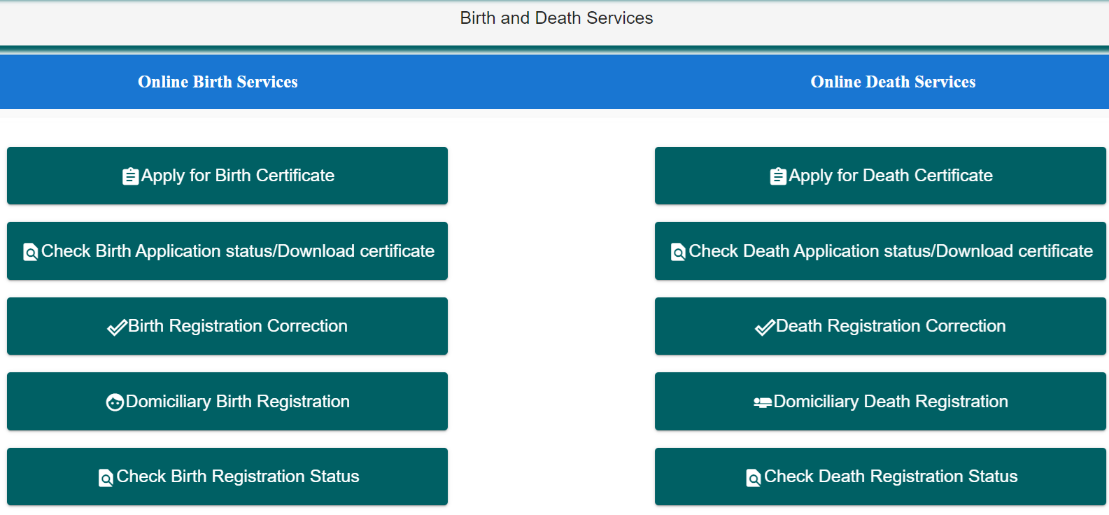 Online Birth Death Services Odisha