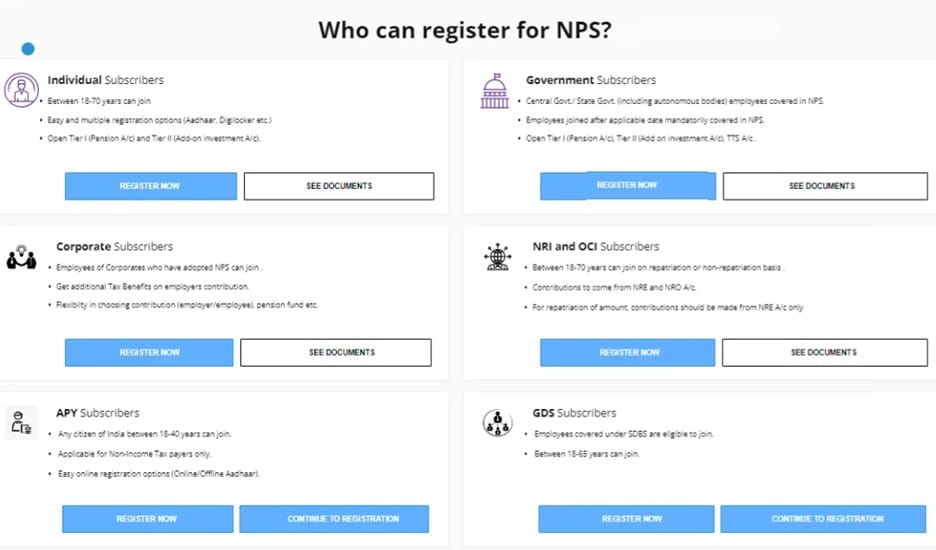 Who Can Make NPS Registration