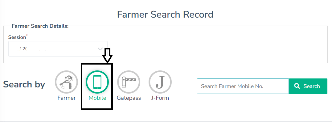 E Kharid Farmer Record Search by Mobile Number