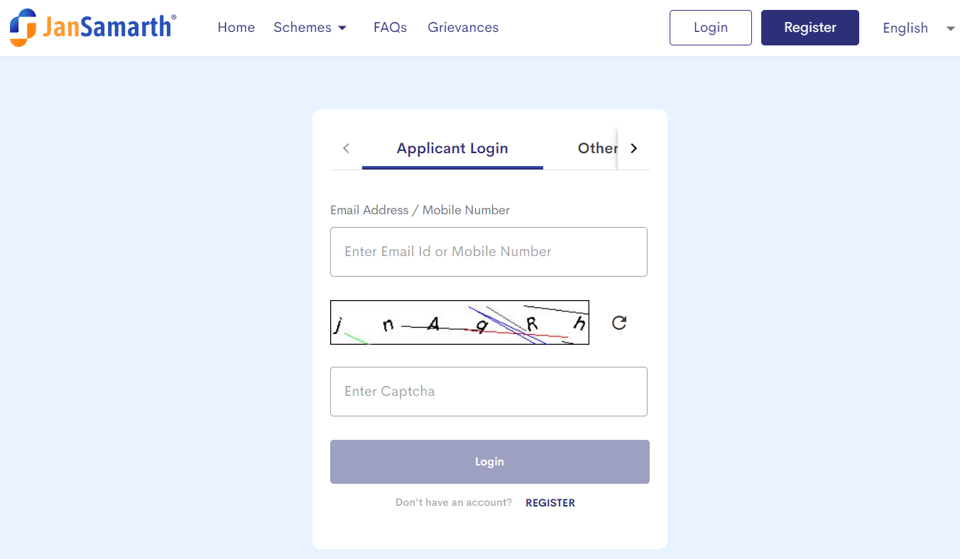 Jan Samarth Portal Login