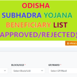 Odisha Subhadra Yojana Beneficiary List PDF Download