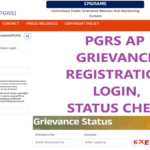 PGRS AP Grievance Registration, Status Check