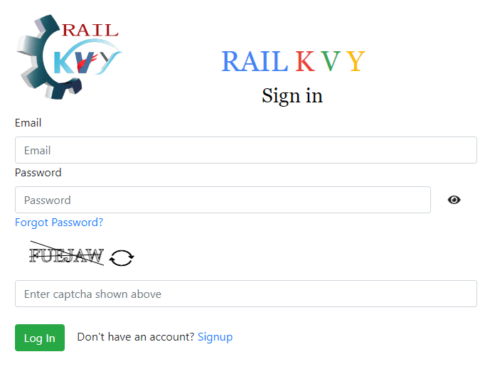 Rail Kaushal Vikas Yojana Login