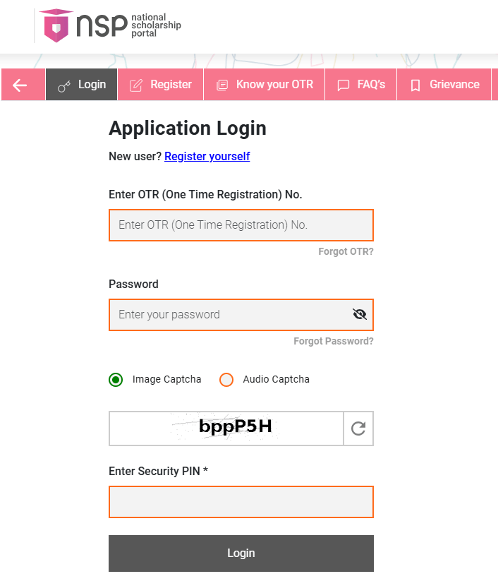 Saksham Scholarship Scheme Application Form