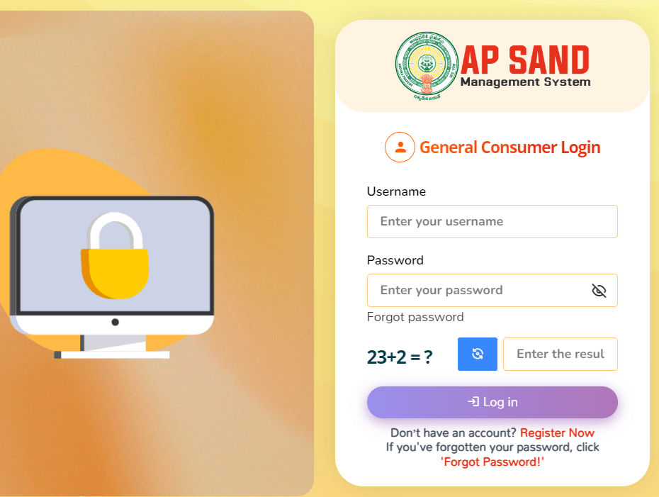 sand.ap.gov.in Login as General Consumers