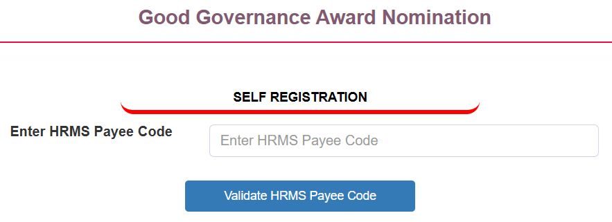 Haryana Good Governance Award Apply Online