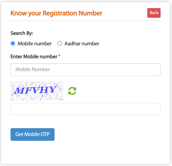 Know Your Registration No NSMNY