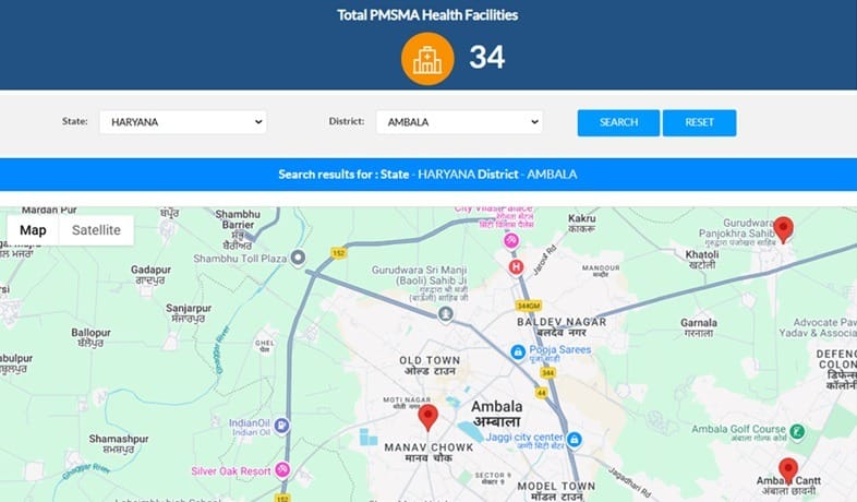 Find Nearest PMSMA Health Facilities