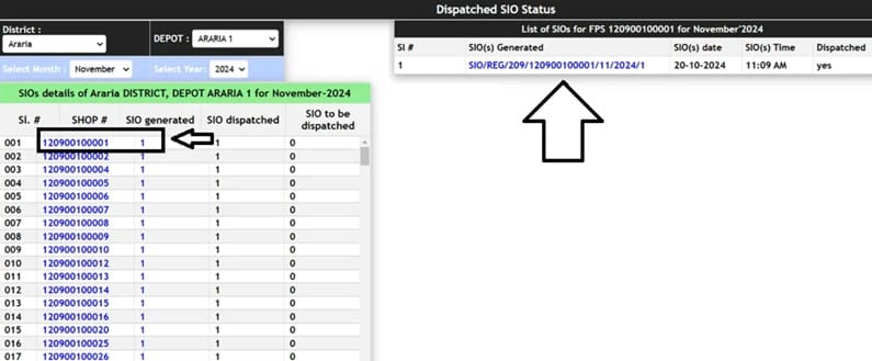 FPS SIO Generated List