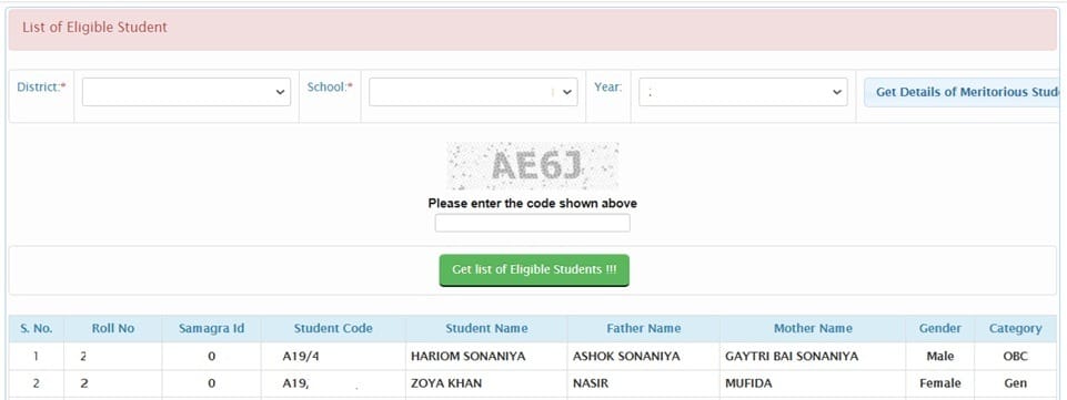 MP Laptop Yojana List of Selected Students