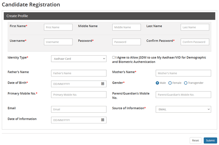 JSDM Jharkhand Gov In Registration