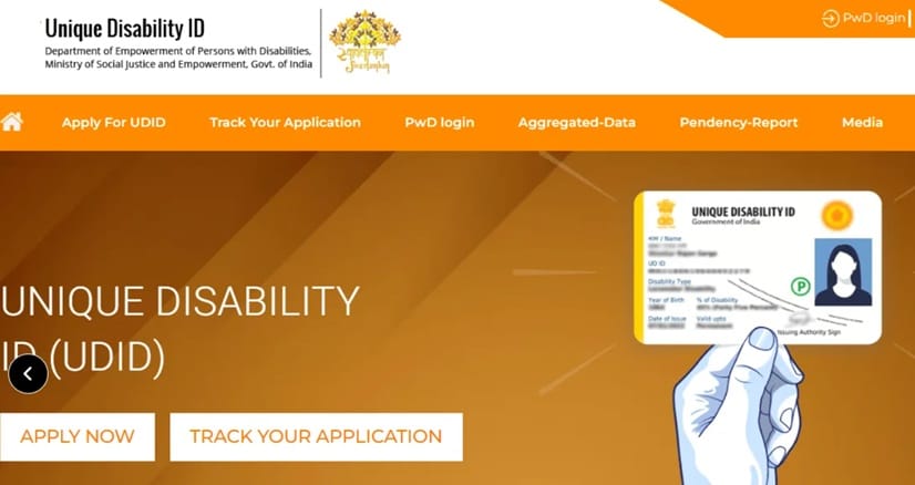 swavlambancard.gov.in Portal Homepage